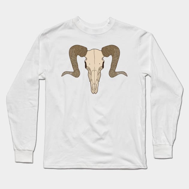 ram skull Long Sleeve T-Shirt by FronTheStore